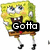 Yellow sponge character with blue eyes, brown shorts, and white socks in a walking pose across four