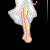 A 2x2 contact sheet of a pixelated animated icon showing two frames of a female character in white dress with orange accents against black background, plus text reading "Call my Save me name from the and dark!"