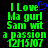 Green pixelated text on black background with blue heart symbol above 'Love' in left frame; identical right frame lacks the heart.