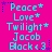 A static digital image with a bright pink background displays repeated text in cyan and blue pixelated font, arranged in of three