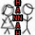 A static image of stick figures with vertical text overlays reading HANNAH, TFF, and ILYY.