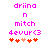 Pixelated text and heart symbols in pink and orange on white background with animation change in heart positions.