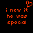 Pixelated orange text on black background with a heart symbol above the text, showing two identical frames side-by-side.