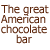 Hershey's chocolate bar icons with a light blue background and white heart symbols appearing in some