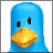 A pixelated blue duck mascot with a yellow beak on the left, next to green text reading "Original Icons .com" on a dark background.