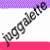 A 4x3 contact sheet of animated frames showing a repeating text pattern over colorful striped backgrounds with varying textures and color schemes.