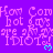 Purple background with repeated pink text 'How Cool hot guys are and are IDIOT!' and cyan heart symbols, partially cropped at bottom right.