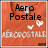 Two side-by-side show an orange background with text and heart symbols; the left reads 'Aero Postale' while the right reads 'girl!' with identical heart symbols