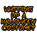 A Halloween-themed animated contact sheet featuring a pumpkin wearing a red beanie, with text promoting costume ideas and 80sTees.com merchandise.