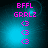 Pixelated text and symbols on a blue gradient background with shifting light effects.