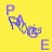 Yellow background with purple 'PA' and 'E' letters surrounding a central 'Rocks' text that changes color from blue to red across frames.