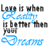Animated icon showing text 'Love is when @Randy is better than your dreams' with blue and gray color changes across frames.