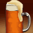A 4-frame contact sheet showing a beer mug and hot dog in pixelated animation frames with visible motion blur effects on the foam and food items.