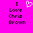 Pixelated text and heart symbol on bright pink background, with identical left and right text blocks.