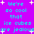 Pixelated cyan text on purple background with white starbursts, repeating 'We're so cool that ice cubes are jealous' in two