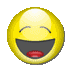 Four circular pixelated icons with closed eyes and wide open mouths, each in a different color: yellow, red, purple, green.