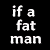 Black background with red and white text in multiple sections, including phrases like "if a fat man" and "you for x mas", with vertical pink lines on the right side.