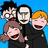 Pixelated cartoon characters embrace against a blue background with pink text reading WE LOVE U SERVERUS SNAPE!