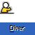 Animated contact sheet showing 12 frames of a yellow stick figure diver icon with blue water and white bubbles, each frame labeled "Diver" on a gray background.