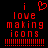 Red pixelated text and symbols on black background, with a heart symbol above the word 'love' in two side-by-side views showing slight animation differences.