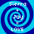 Four identical pixelated spiral icons arranged in a , each displaying text elements over the spirals
