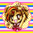 A pixelated anime-style character with curly hair and a hand near their face, set against rainbow stripes on the left side of a contact sheet; right side shows partial text "Anime IM" and "cOm" on black background.