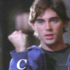 Six show a person in various poses with partial text overlays reading C, Ch, Chr, Chri, Chris, and a blank