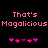 Pixelated pink text and heart symbols on a black background, with two identical side-by-side layouts.