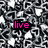 Animated image with three showing 'live', 'laugh', and 'love' text over a black-and-white patterned background, followed by static images of a yellow ring, handwritten-style text, and a card