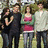 Group of people in outdoor setting with overlaid text reading "secret life of the american teen ager".