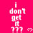 A bright pink background displays repeated white pixelated text "i don't get it ???" with small heart symbols, arranged in a pattern