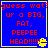 Blue background with red text reading 'guess wat? ur a BIG, FAT, PEEPEE HEAD!!!!' and a yellow Pac-Man icon in the bottom-right corner of each