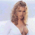 A 50x50 pixel animated buddy icon featuring a woman with long wavy hair on the left and green text reading "Original Icons .com" on a dark background on the right, displayed as two sampled frames in a contact sheet layout.