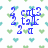 Pixelated blue text on a white background with repeating green and cyan heart shapes, showing two distinct wordwall configurations.