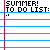 pixelated text entries showing sequential changes in a 'SUMMER! TO DO LIST:' list with words like EAT, SLEEP, SWIM, TAN, and RELAX
