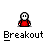 Animated contact sheet of a pixel art character in red shirt performing breakaway actions with tools and explosions, displayed on gray background.