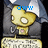 Pixelated cartoon character with yellow face and gray wings, wearing dark clothing, showing crying expression