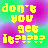 Pixelated text on a multicolored gradient background with two distinct phrases in different colors.