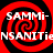 Four identical red and black spiral patterns arranged in a with white text overlaid on each spiral