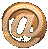 @ symbol in metallic brown and gold tones with varying 3D rotation, light reflections, and partial circular framing