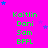 Bright pink background with green text reading 'Kaitlin Dori Sam BFFL' repeated in four , blue and purple stars scattered throughout