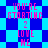 Pixelated text reads 'YOU'RE STARTING 2 LOVE ME' over a blue and cyan checkered background with diamond-shaped patterns.