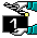 Pixelated icon shows a hand cursor interacting with numbered screens, transitioning from '1' to '2' and then displaying 'Go' text.