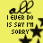 A yellow animated contact sheet showing two frames of a buddy icon with pixelated text and stars, where the top cursive logo changes color between frames.
