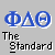 Blue geometric symbols and text on gray background with cursor interactions.