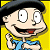 A pixelated cartoon character with a wide grin and raised hand on the left, next to green text reading "Original Icons .com" on a dark background.