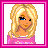 Pixelated image of a blonde woman in pink clothing with blue eyes, next to text reading 'BRYCE' on dark background.