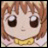A pixelated anime-style character with large brown eyes and light brown hair wearing a yellow collar, next to text reading "Anime IM" and "COM" on a black background.