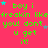 A static image with a bright pink background displaying repeated green text and scattered blue stars.