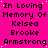 Static digital image with repeated text on bright pink background, displaying memorial tribute to Kelsea Brooke Armstrong in pixelated font.
